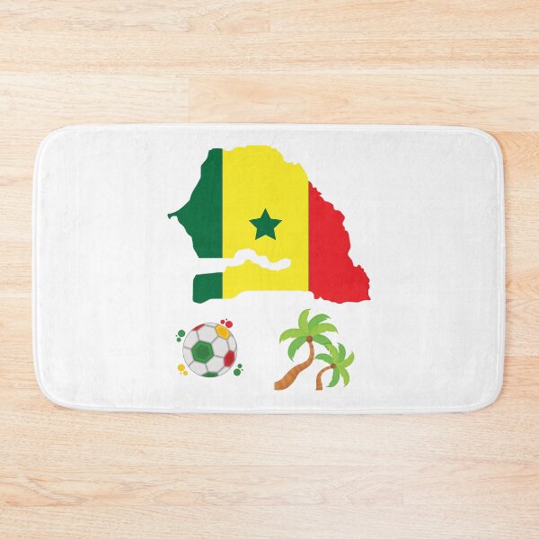 Item preview, Senegal Map Flag designed and sold by Tienda-Vane.