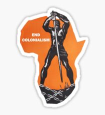 End Colonialism Sticker
