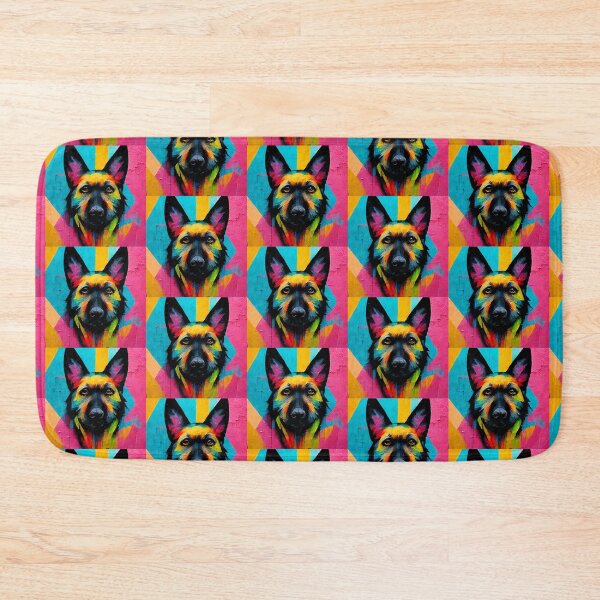 Item preview, Colorful German Shepherd Dog Painting Art Popart Gift designed and sold by Guarddogdrive.