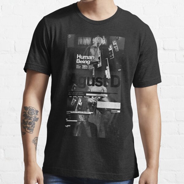 Agust D negro Camiseta esencial