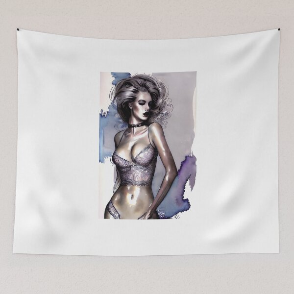 Item preview, Beauty Baroque Goth Fantasy Lingerie Original Sexy Erotic Ecchi  Pinup Female Model Pose Babe Hentai Bikini Latex Lace Suit  designed and sold by Hot-as-hell.