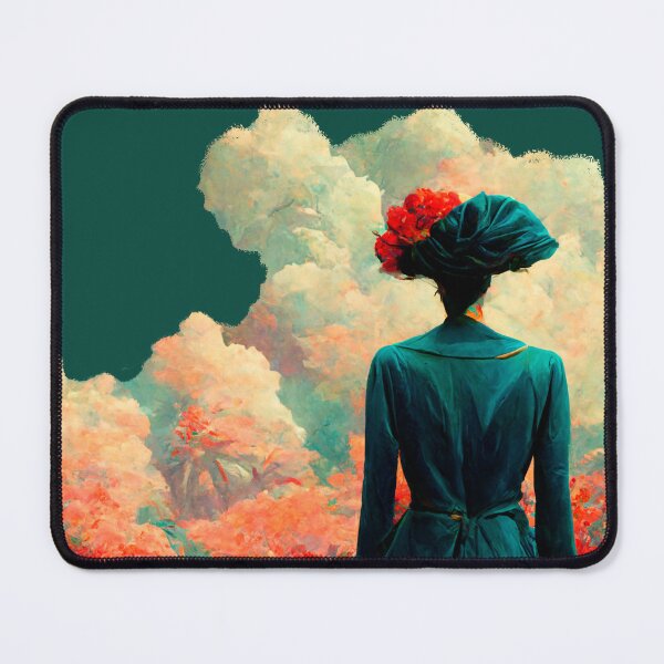 Item preview, Back woman with floral hair designed and sold by extraordinar-ia.
