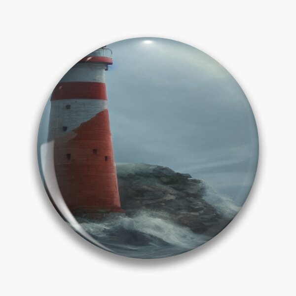 Item preview, Art of a lighthouse in the sea designed and sold by TravelingOak.