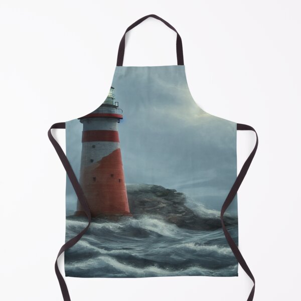 Item preview, Art of a lighthouse in the sea designed and sold by TravelingOak.