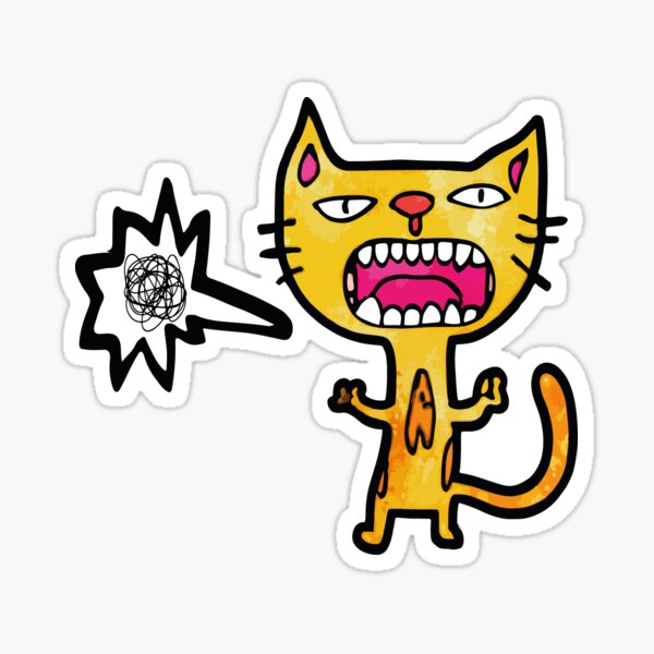 Artikel-Vorschau von Nette fluchende Katze, designt und verkauft von Bozebal.