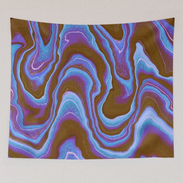 Item preview, Blue wavy groovy designed and sold by Quoppidou.