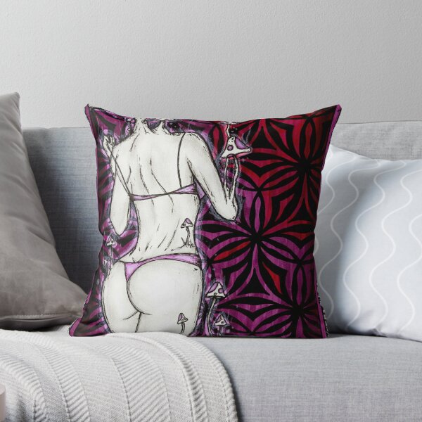 Black Nude Line Art Butt Outdoor Pillows Butt Cushion Line Art Butt Booty  Pillow Butt Cushion Booty Pillow 