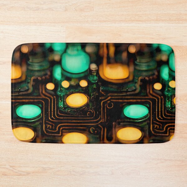 Item preview, circuits and diodes pattern designed and sold by Stepan Melnikov | Midpatterns.