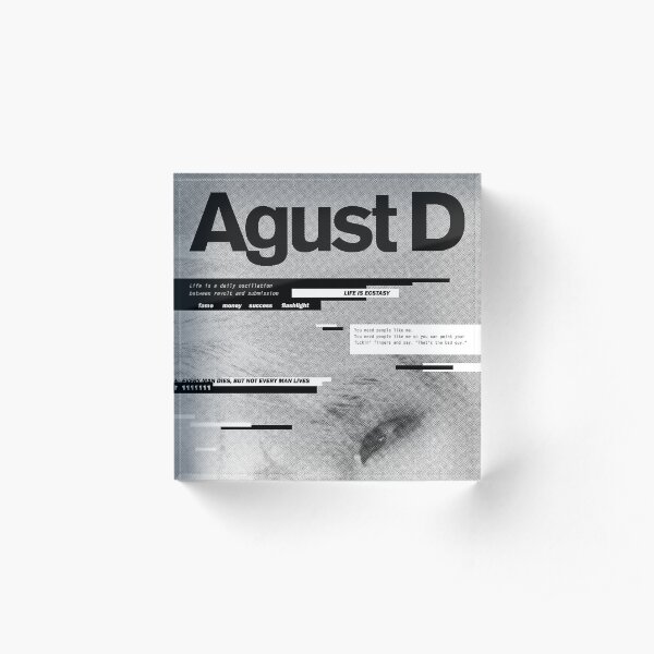 Min Yoongi Acrylic Block