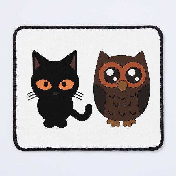 Item preview, a cat and an owl designed and sold by Amadej.