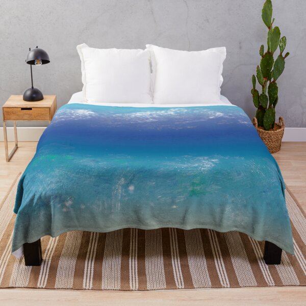 Item preview, Resumen Teal, Pintura Azul, Playa, Montañas designed and sold by sparkpress.