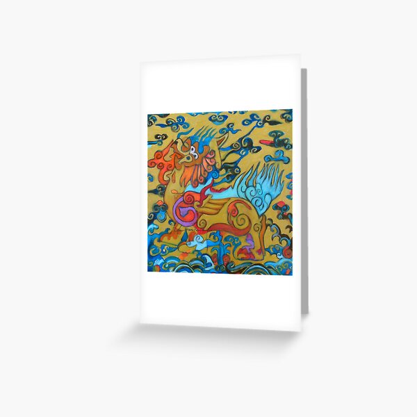 Qilin Greeting Card