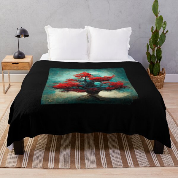 Item preview, The Crimson Turqoise Tree of Wisdom designed and sold by arabesquets.