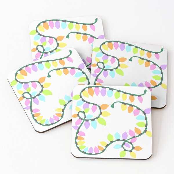 Item preview, Retro Pastel Rainbow Christmas Lights designed and sold by Daydreamer Alley.