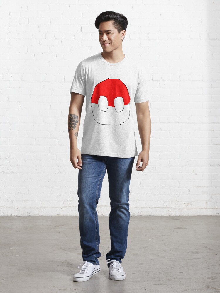 Alternate view of Polandball - Can into space - Countryball Essential T-Shirt