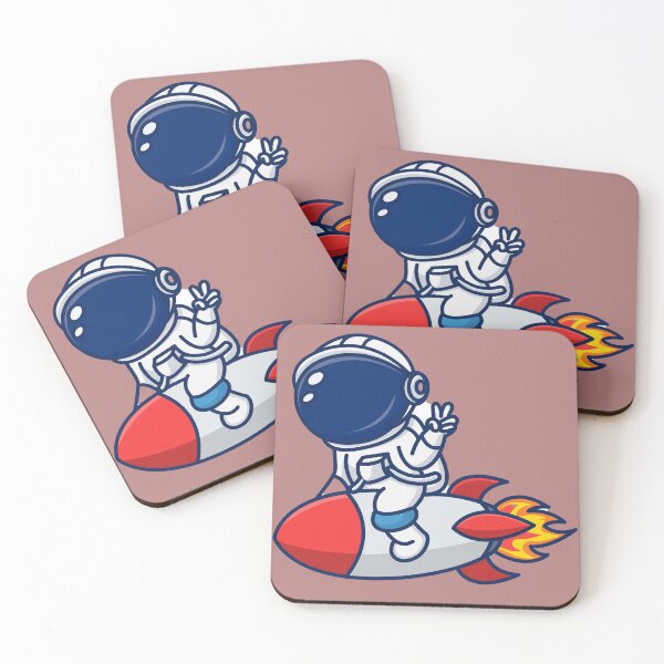 Item preview, funny astronaut wearing space suit and riding  Rocket   designed and sold by me-uStore.