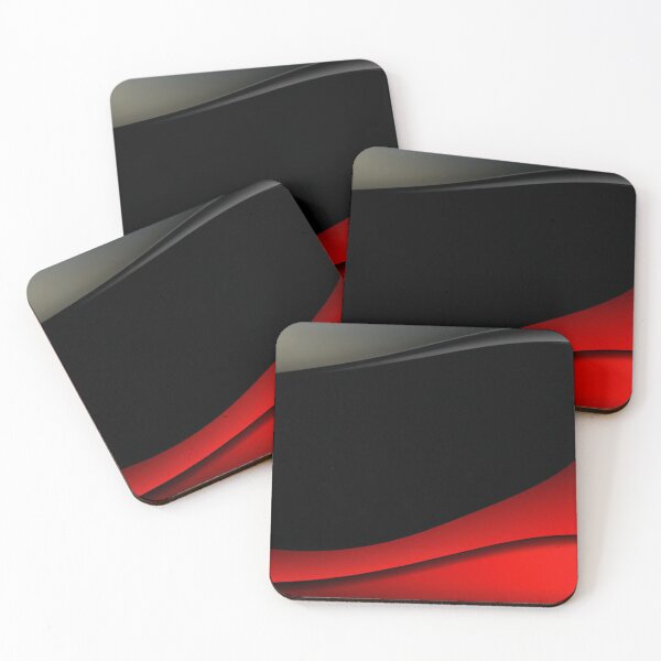 Item preview, Minimalist Red and Black Wavy Background designed and sold by Evolvity.