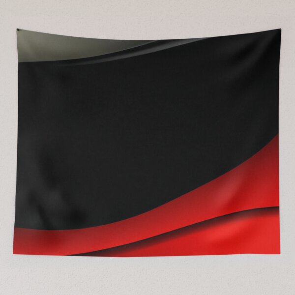 Item preview, Minimalist Red and Black Wavy Background designed and sold by Evolvity.