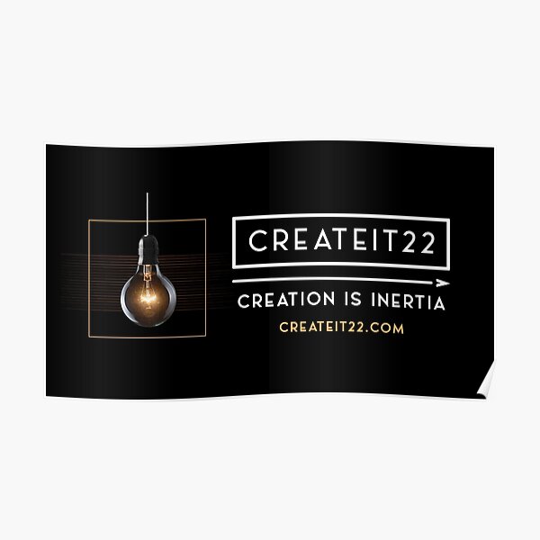 CreateIt22 Wide Logo Poster