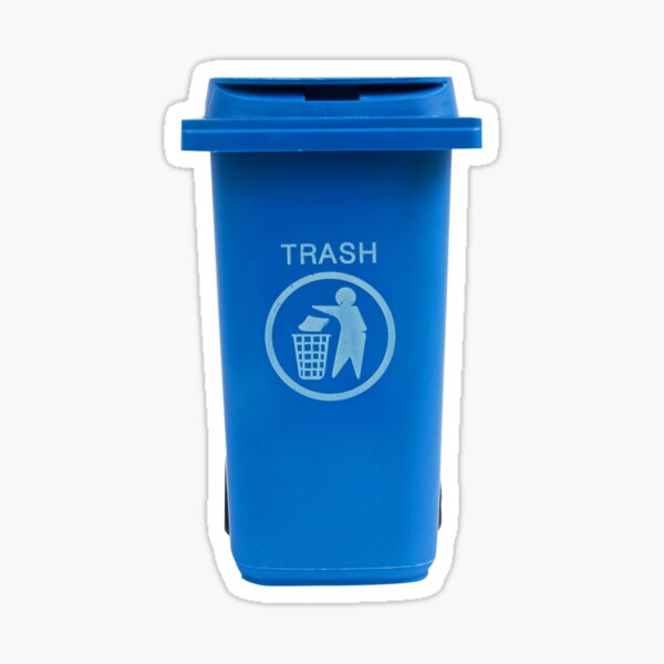 "Garbage bin, rubbish bin" Sticker for Sale by gmstockstudio Redbubble