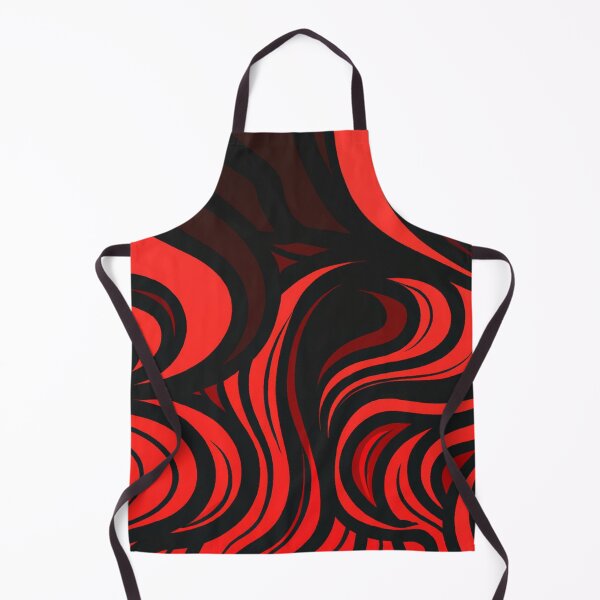 Item preview, Minimalist Red Lines and Waves on Black Background designed and sold by Evolvity.
