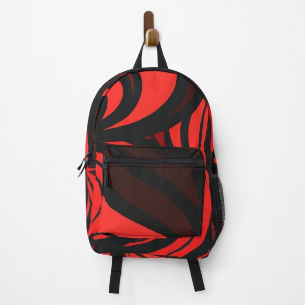Item preview, Minimalist Red Lines and Waves on Black Background designed and sold by Evolvity.