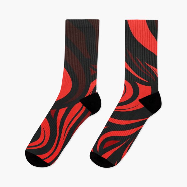 Item preview, Minimalist Red Lines and Waves on Black Background  designed and sold by Evolvity.