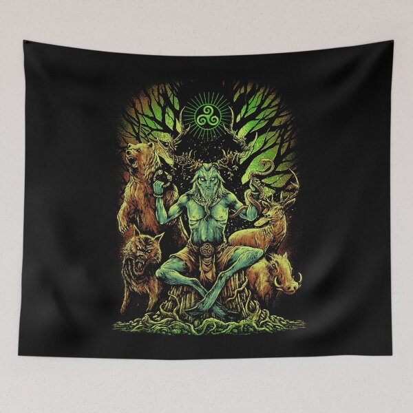Item preview, Cernunnos Celtic Mythology Pagan God Irish Scottish Wicca designed and sold by BluePagan.