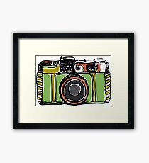 Vintage film camera Framed Print