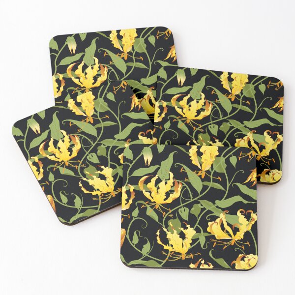 Item preview, Gloriosa - yellow on black designed and sold by kobyakov.