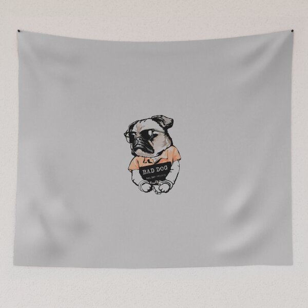 Item preview, Bad Dog pug design designed and sold by INSOMNIAC101.