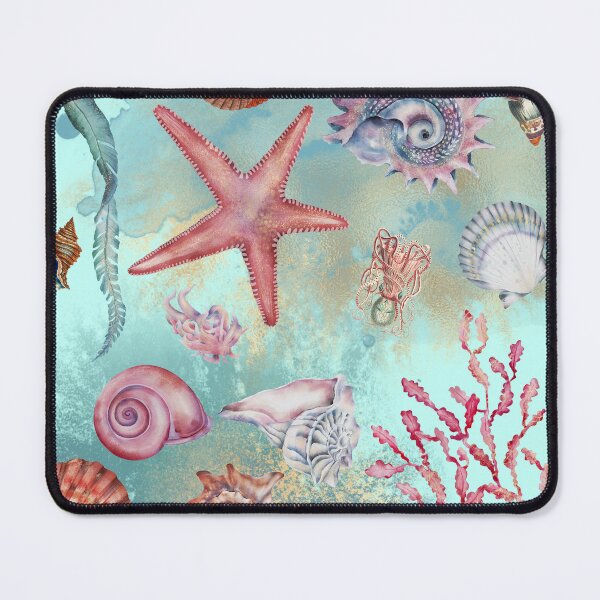 Item preview, Watercolor Seashells Ocean Pattern designed and sold by Yourfavshop600.