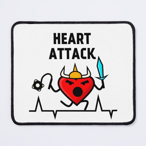 Item preview, Heart attack, viking barbarian heart, heart rate frequency designed and sold by EnzoVectorism.