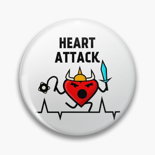 Item preview, Heart attack, viking barbarian heart, heart rate frequency designed and sold by EnzoVectorism.