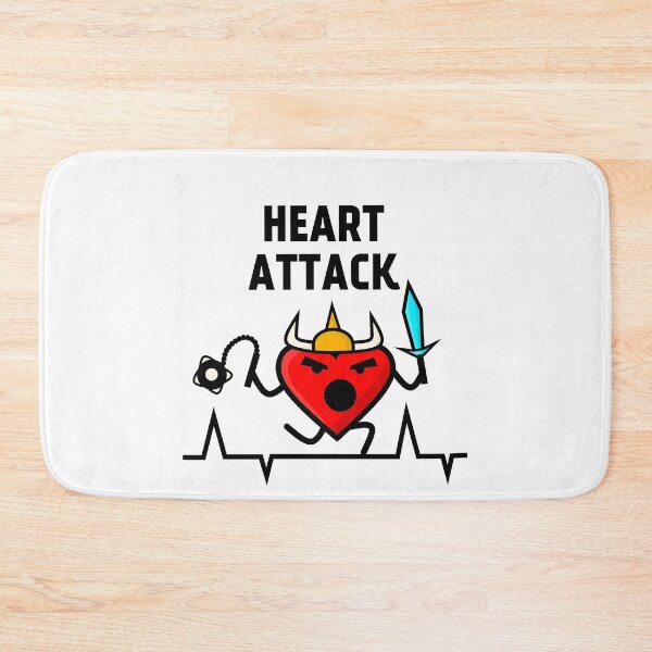 Item preview, Heart attack, viking barbarian heart, heart rate frequency designed and sold by EnzoVectorism.