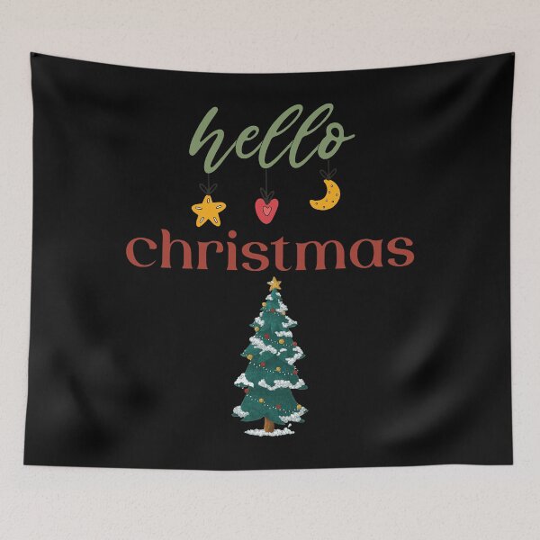 Item preview, hello christmas, funny santa claus,christmas decorations,christmas quotes designed and sold by adnane4off.