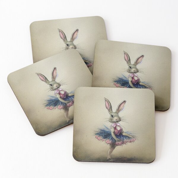 Item preview, Watercolor Cute Bunny Ballerina designed and sold by NEWCUTIE.