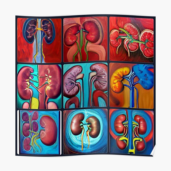 "Urology Nurses and Associates / Kidneys Art" Poster for Sale by