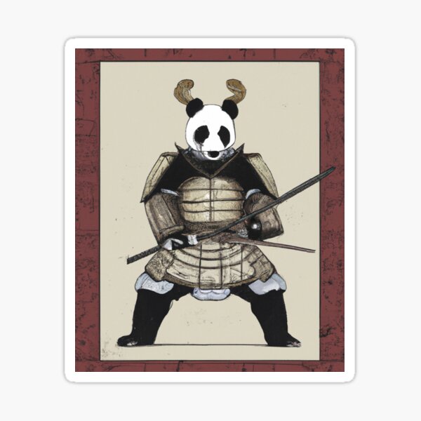 Aperçu de l'œuvre Copy of Lapin samurai en amure bleu créée et vendue par Inalternativ.
