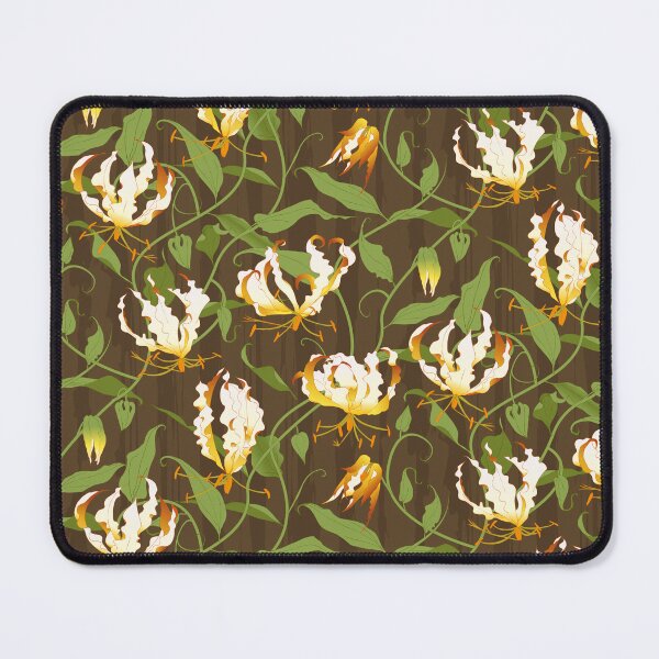 Item preview, Gloriosa - white on brown designed and sold by kobyakov.