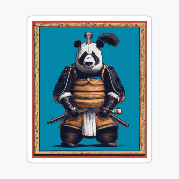 Aperçu de l'œuvre Copy of Copy of Lapin samurai en amure bleu créée et vendue par Inalternativ.