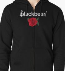 Blackbear Logo with Rose Zipped Hoodie