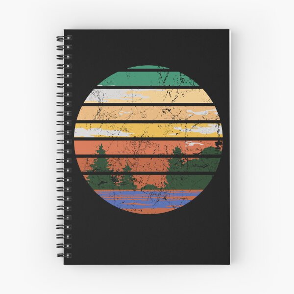 Item preview, Retro Forest With Lake In The Sunset Vintage designed and sold by AnjaFashion.