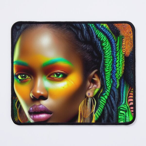 Item preview, Melanin Afro Queen - Green/Yellow designed and sold by Sweet-A-Dsignz.