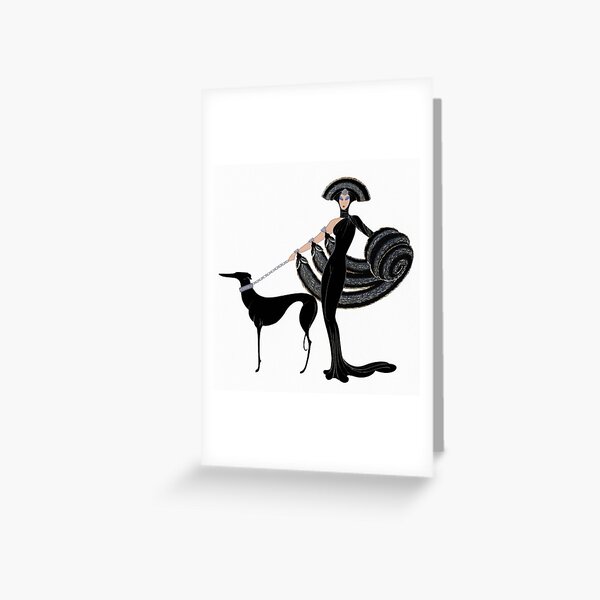 Item preview, Art Deco era Haute Couture Fashion illustration designed and sold by Glimmersmith.