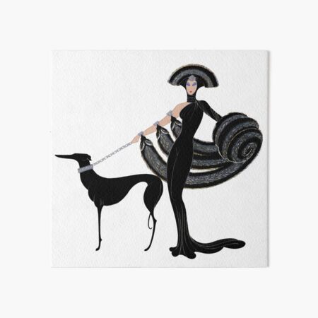 Item preview, Art Deco era Haute Couture Fashion illustration designed and sold by Glimmersmith.