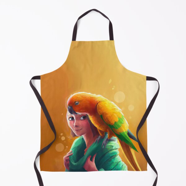 Item preview, Multicolored Parrot Perched on a Woman designed and sold by Jasson.