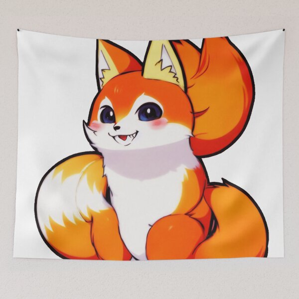 Item preview, A cute fox sitting down obediently designed and sold by Pinghing.