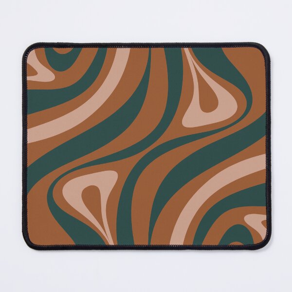 Item preview, New Groove Retro Abstract Pattern Vertical Boho Rust Blush Blue designed and sold by kierkegaard.
