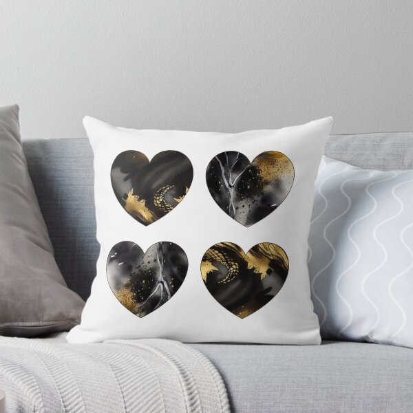 Item preview, Black, White, and Gold Hearts designed and sold by ~.